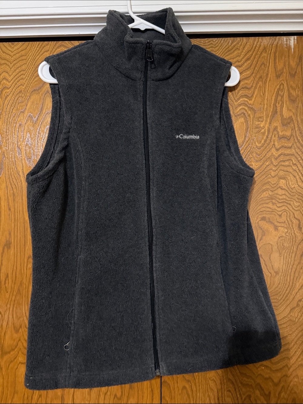 Columbia Black Full-Zip Fleece Vest